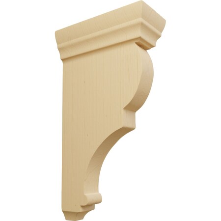 Ekena Millwork 2 1/2"W x 5 1/2"D x 10"H Medium Rojas Wood Corbel, Alder CORW02X05X10RJAL